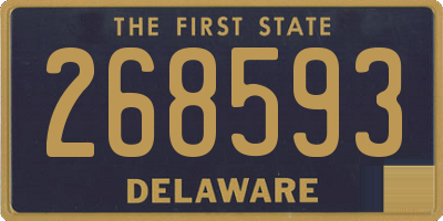 DE license plate 268593