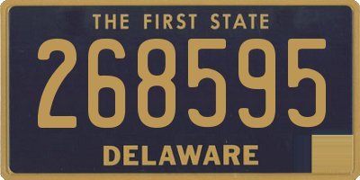 DE license plate 268595