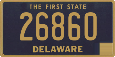 DE license plate 26860