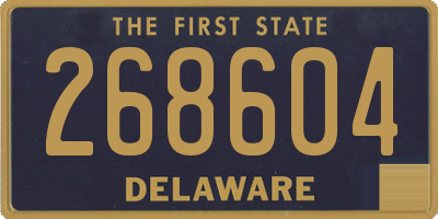 DE license plate 268604