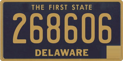 DE license plate 268606