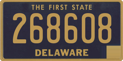 DE license plate 268608
