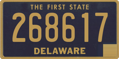 DE license plate 268617