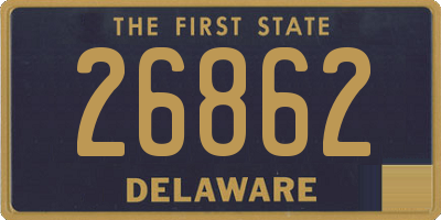 DE license plate 26862