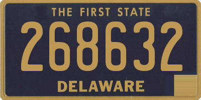 DE license plate 268632