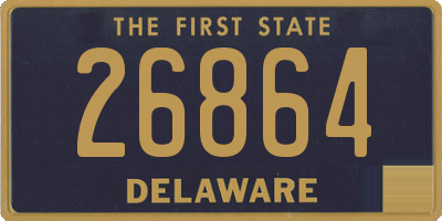 DE license plate 26864