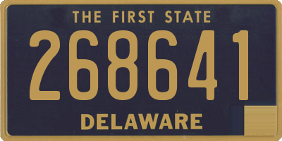 DE license plate 268641