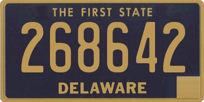 DE license plate 268642