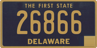 DE license plate 26866