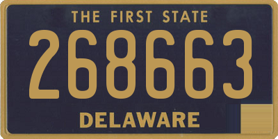 DE license plate 268663