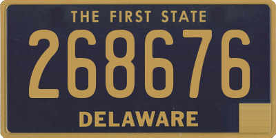 DE license plate 268676