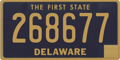 DE license plate 268677