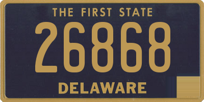 DE license plate 26868