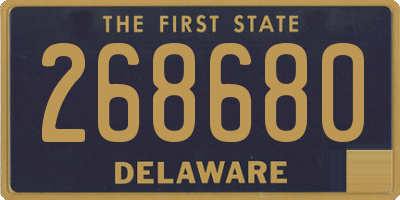 DE license plate 268680