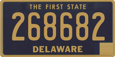 DE license plate 268682