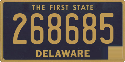 DE license plate 268685