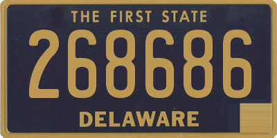 DE license plate 268686