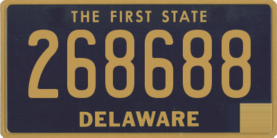 DE license plate 268688