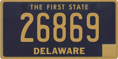 DE license plate 26869