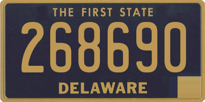 DE license plate 268690