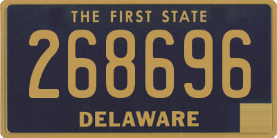 DE license plate 268696