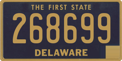 DE license plate 268699
