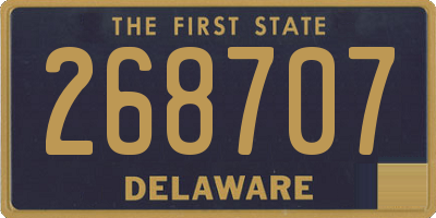 DE license plate 268707