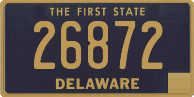 DE license plate 26872