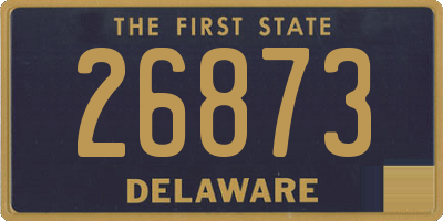 DE license plate 26873