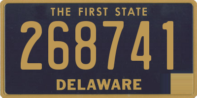 DE license plate 268741