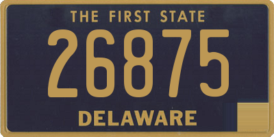 DE license plate 26875