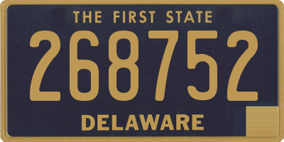 DE license plate 268752