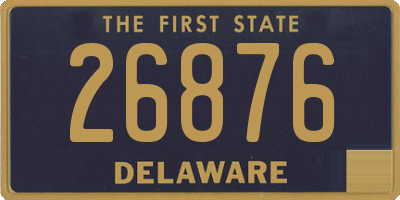 DE license plate 26876