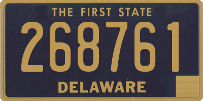 DE license plate 268761