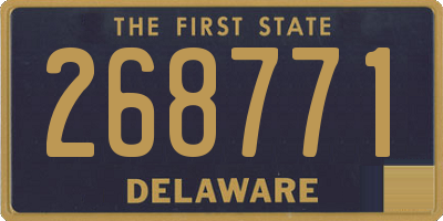 DE license plate 268771