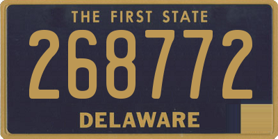 DE license plate 268772