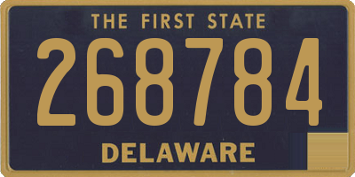 DE license plate 268784
