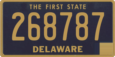 DE license plate 268787