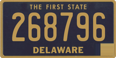DE license plate 268796