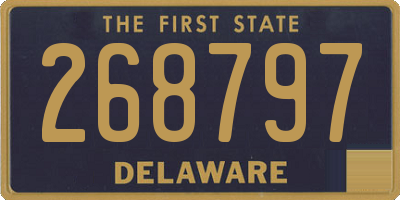 DE license plate 268797