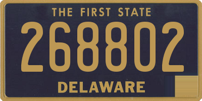 DE license plate 268802