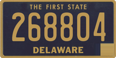 DE license plate 268804