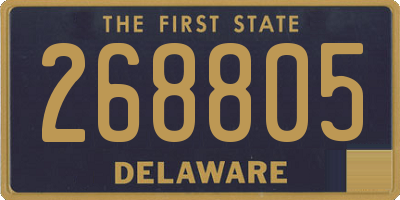 DE license plate 268805