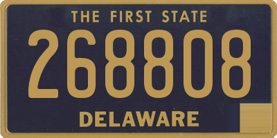 DE license plate 268808
