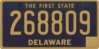 DE license plate 268809