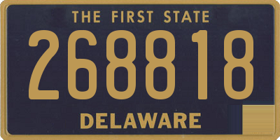 DE license plate 268818