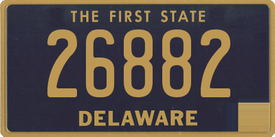 DE license plate 26882