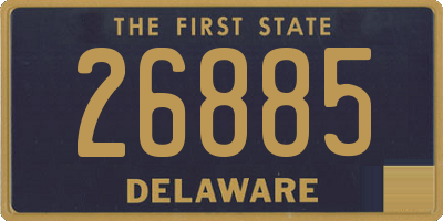 DE license plate 26885