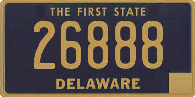 DE license plate 26888