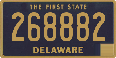 DE license plate 268882